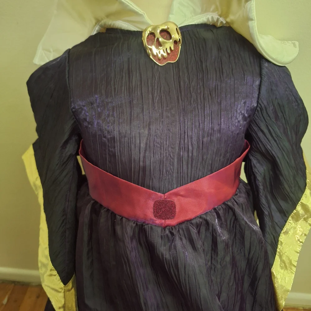 Disney Purple and Gold Halloween Maleficent Costume Dress childs size 4 - Picture 6 of 6